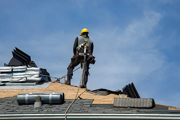 Professional Gutter Installation technician working in Fordyce, NE